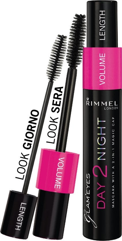 Rimmel London Day2Night Mascara - 001 Black