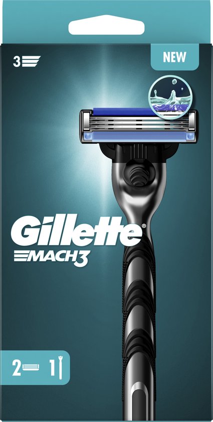 Gillette Mach3 - Scheersysteem en 2 Scheermesjes- Verpakking beschadigd