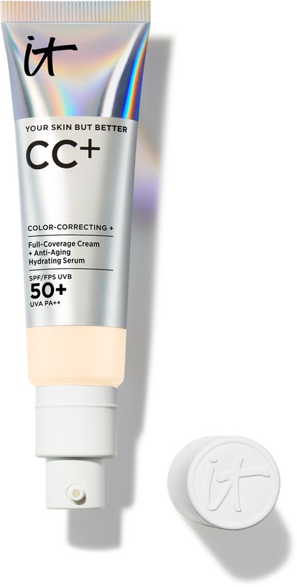 IT Cosmetics Your Skin But Better CC+ Cream SPF50 Foundation - Anti-Aging & Hydraterend - Natuurlijke finish - Fair Ivory - 32ml