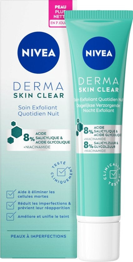 NIVEA Derma Active Skin Clear Nachtpeeling – 40 ml