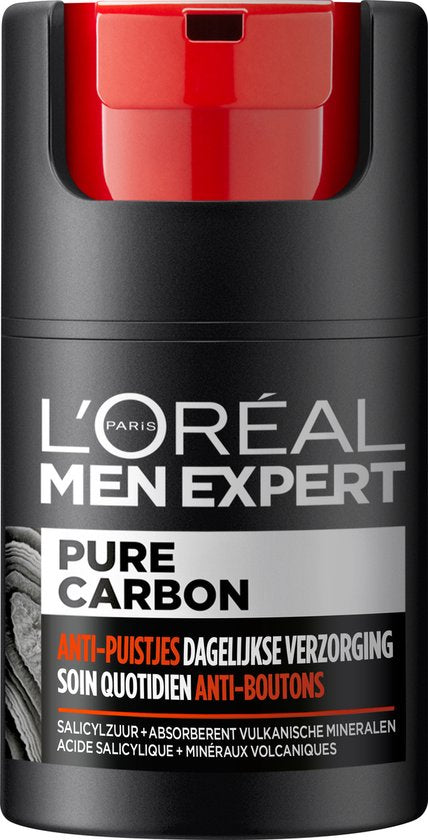 L'Oréal Paris Men Expert Pure Carbon Feuchtigkeitsspendende und mattierende Gel-Tagescreme – 50 ml