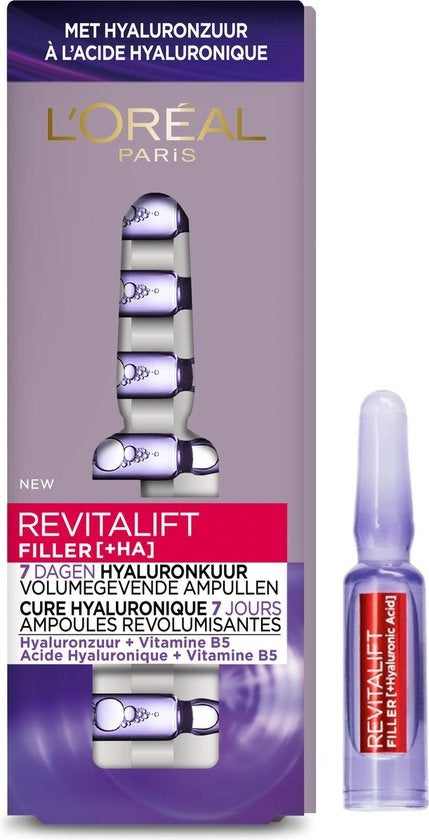 L'Oréal Paris Revitalift Filler Hyaluronzuur Ampullen - Serum - Kuur 7 dagen