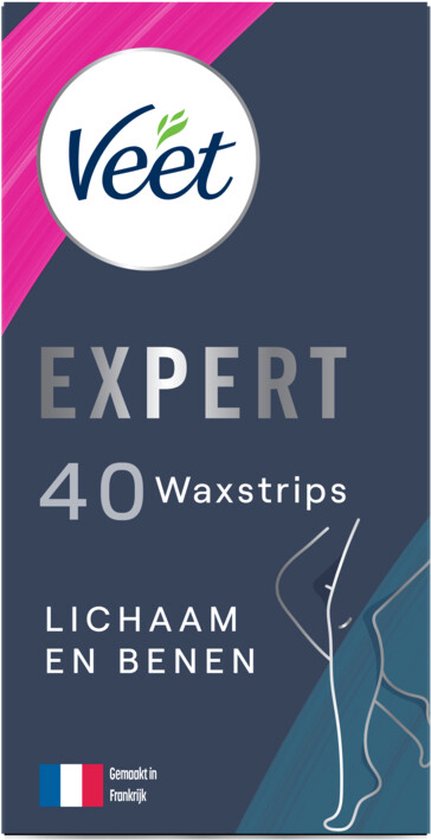 Veet Expert Haarentfernungsstreifen - Gesicht - Empfindliche Haut - 40 Streifen
