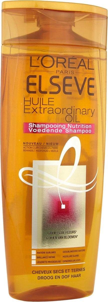 L'Oréal Paris Elsève Außergewöhnliches Ölshampoo – Trockenes und glanzloses Haar – 250 ml