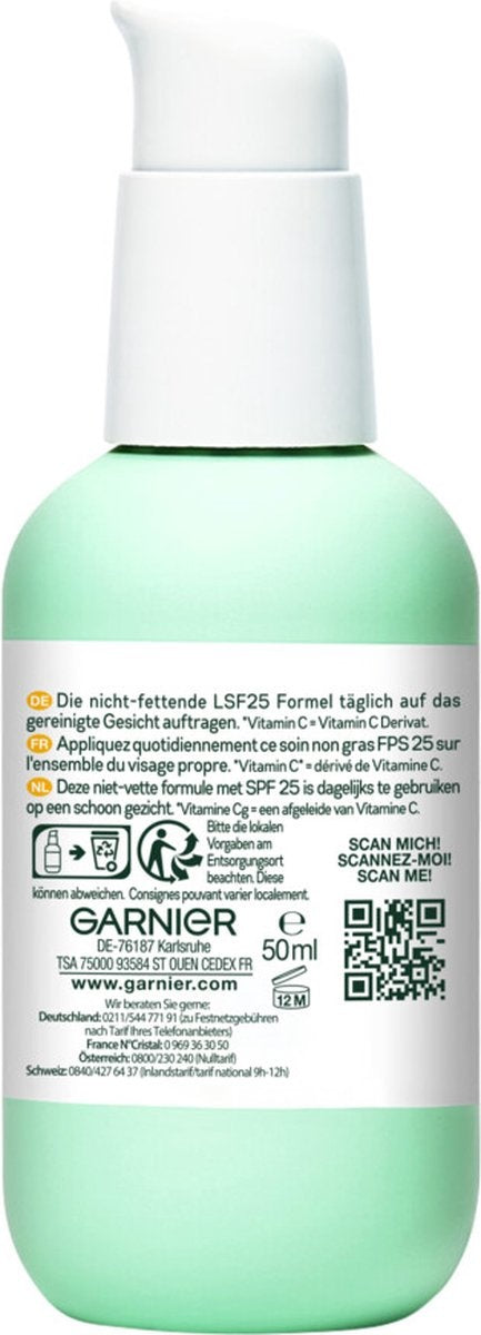 Garnier SkinActive - Serum Cream met Vitamine C* en SPF25 - 50ml - Verpakking beschadigd