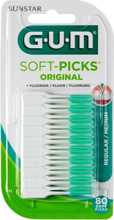 Gum Soft Picks Regular - Interdentalbürste 80 Stück - Verpackung beschädigt