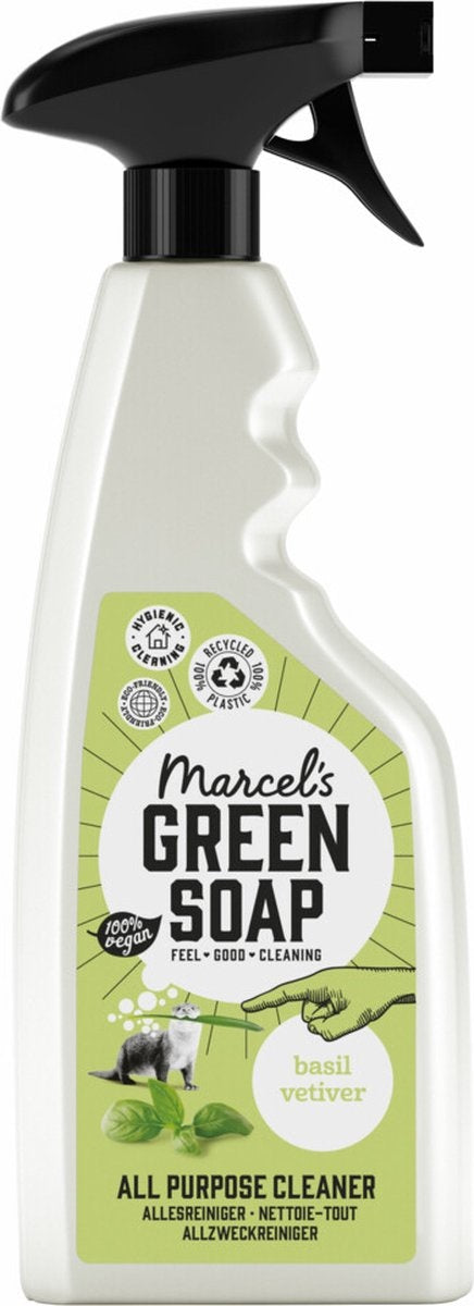 Marcel's Green Soap All-Purpose Cleaner Spray - Basil &amp; Vetiver Grass 500ml