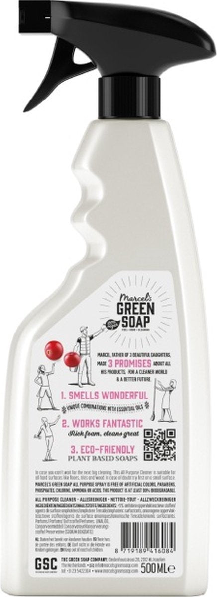 Marcel's Green Soap All Purpose Cleaner Spray - Patchouli &amp; Cranberry 500ml