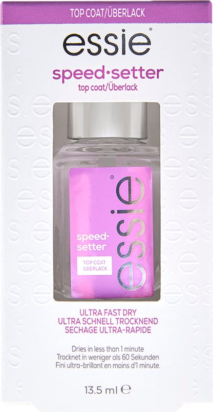 essie – Nagelpflege – Speed ​​Setter Top Coat – superschnell trocknender Überlack 