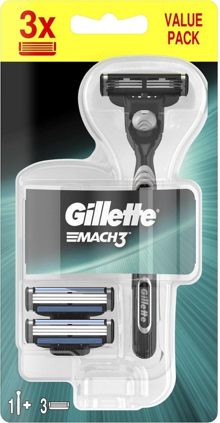 Gillette Mach3 Shaving System + 2 Razor Blades