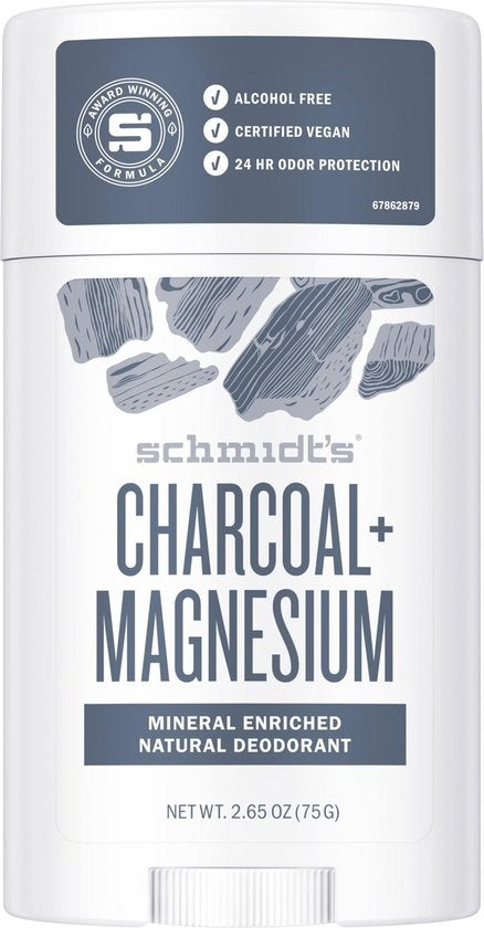 Schmidt's Charcoal + Magnesium Natural Deodorant Stick 75 g