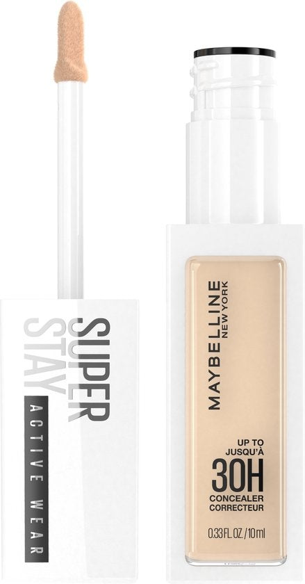 Maybelline New York - SuperStay 30H Active Wear Concealer - 15 Light - Long Lasting Full Coverage Concealer with Matte Finish - 10 ml