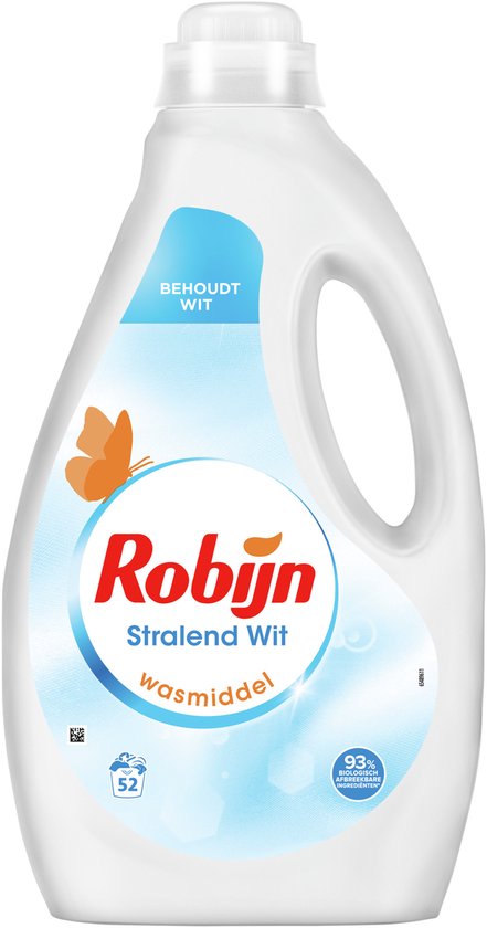Robijn Stralend Wit Vloeibaar Wasmiddel - 52 wasbeurten