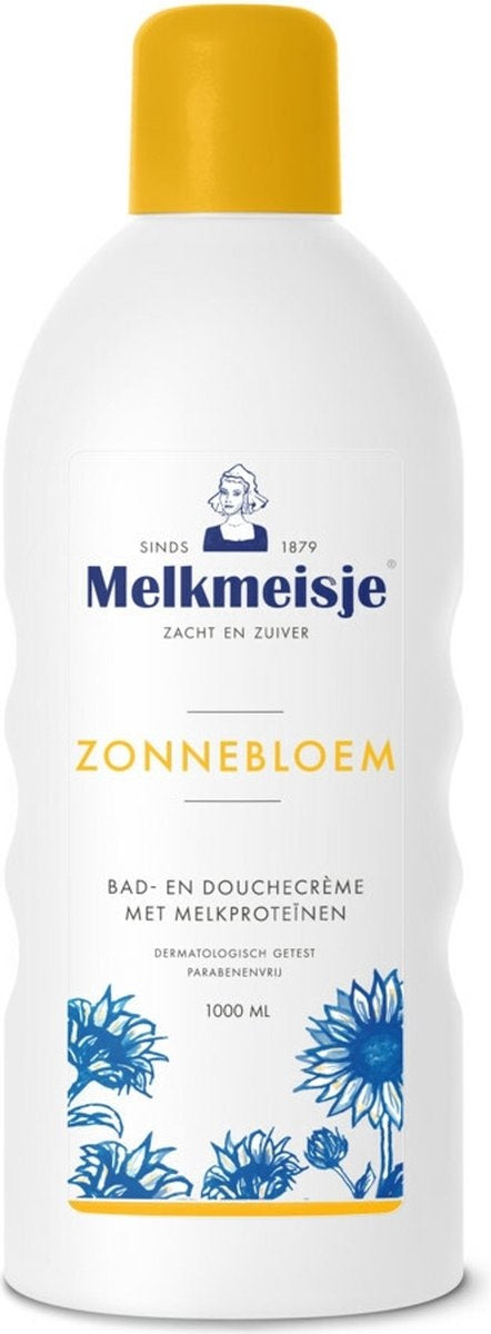 Melkmeisje Bad & Douche Zonnebloem - 1000 ml - Douchecrème