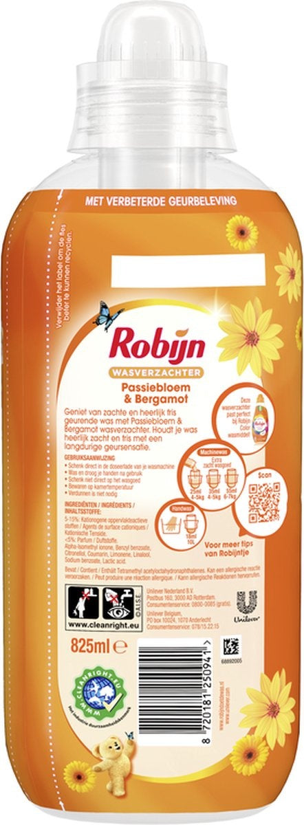 Robijn Fabric Softener Passion Flower &amp; Bergamot 825 ml