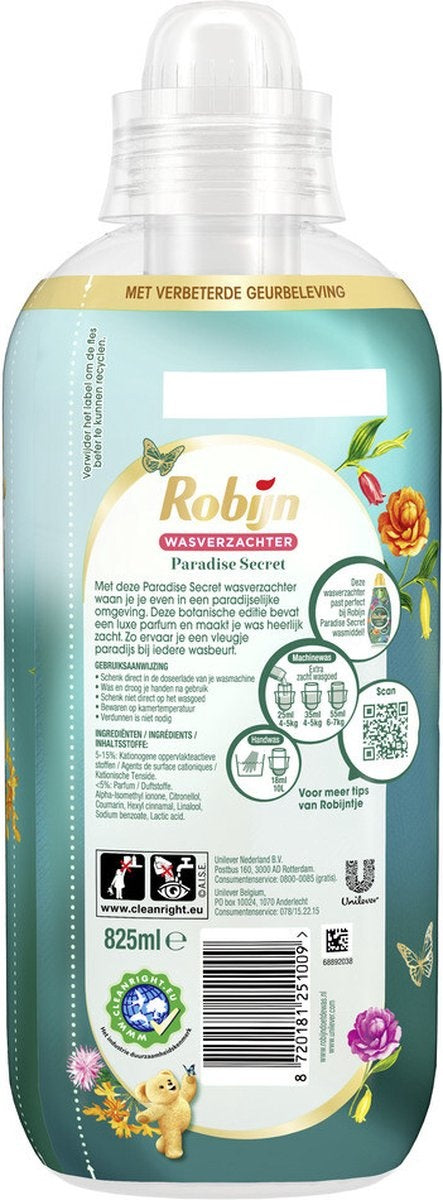 Robijn Intense Fabric Softener Paradise Secret 825 ml