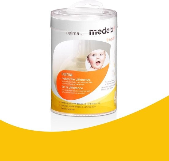 Medela Calma Bottle Teat - from 0 months - Transparent - Copy