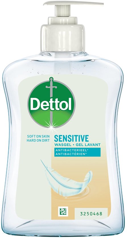 Dettol Hand Soap Sensitive Skin 250 ml - Damaged packaging / without label on the front (copy)