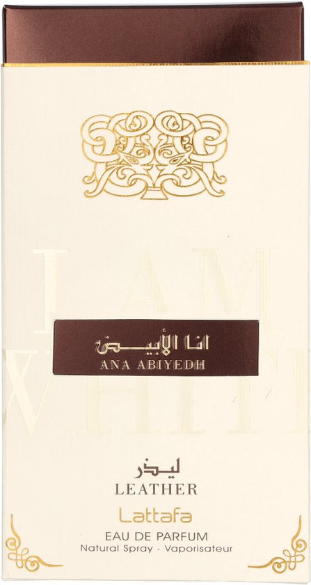 Lattafa Eau de Parfum Ana Abiyedh Leather - 60 ml - Men's perfume