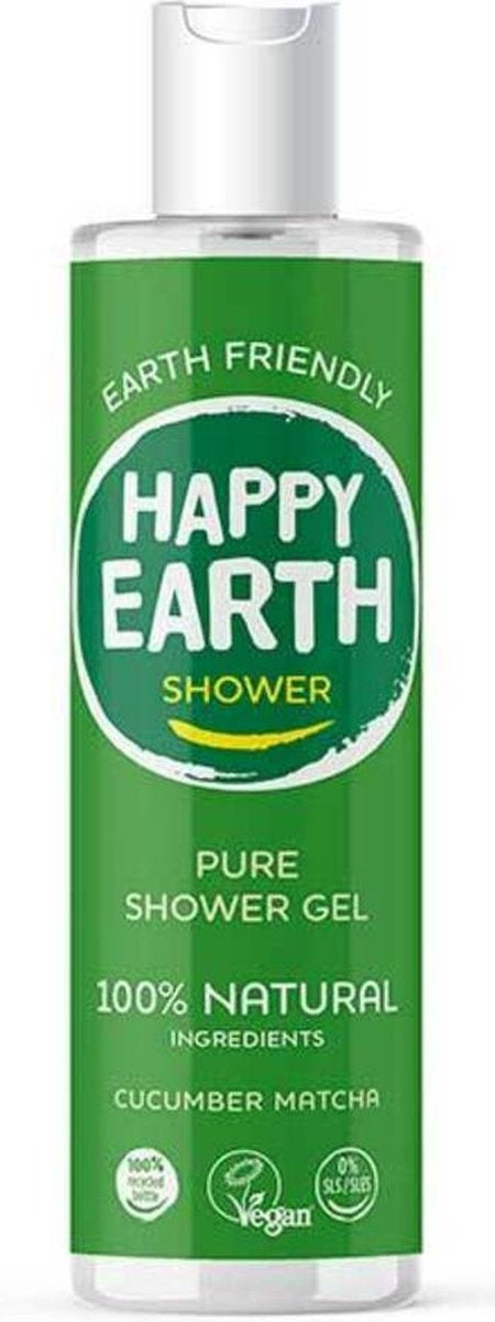 Happy Earth Pure Douchegel Cucumber Matcha 300 ml