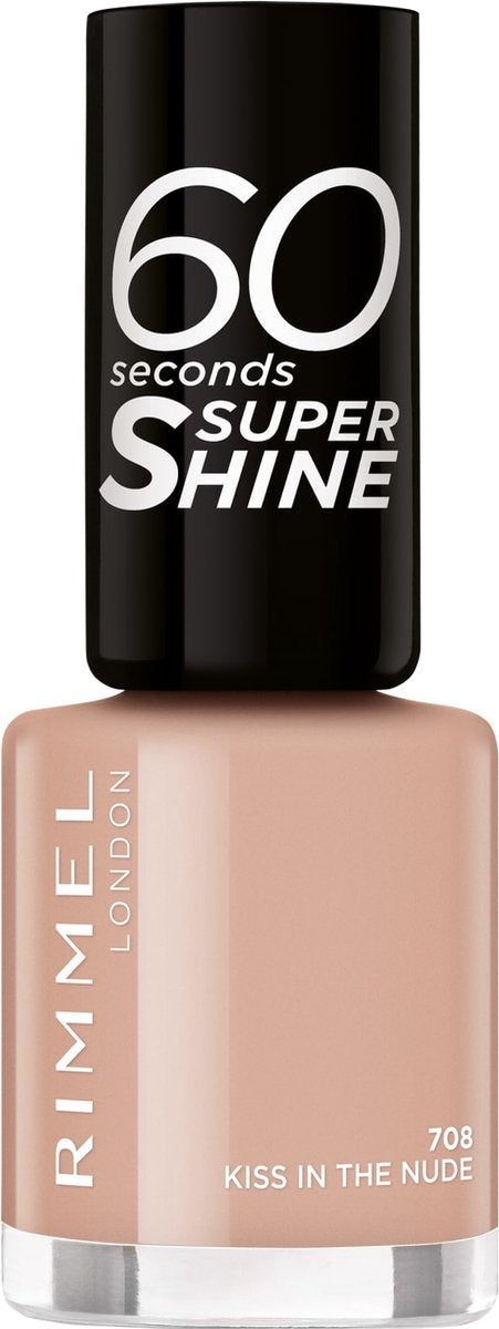 Rimmel 60 Seconds Super Shine Nail Polish - 708 Kiss In The Nude