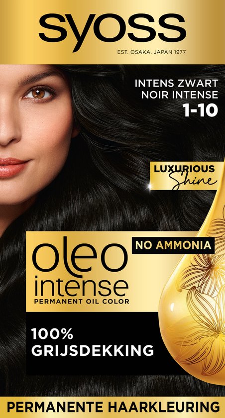 SYOSS Color Oleo Intense 1-10 Intense black Hair dye - Packaging damaged