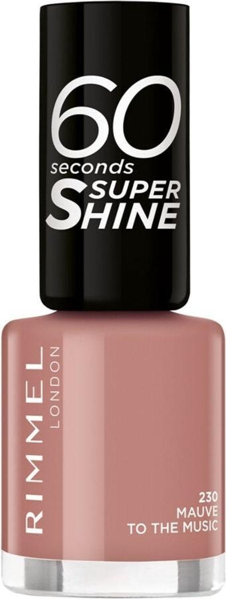 Rimmel 60 Seconds Super Shine Nagellack – 230 Mauve To The Music