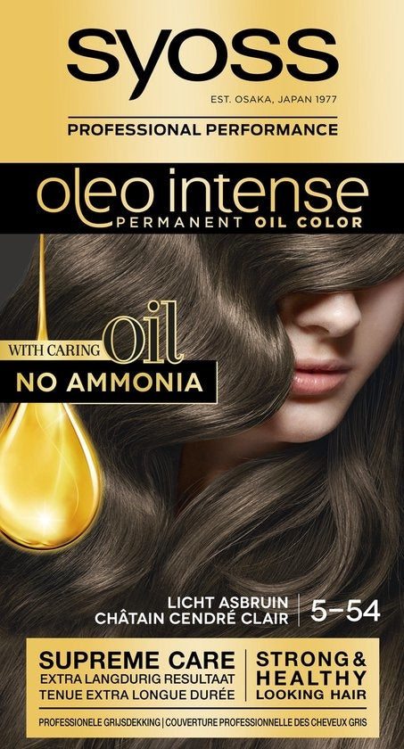 SYOSS Color Oleo Intense 5-54 Light Ash Brown hair dye