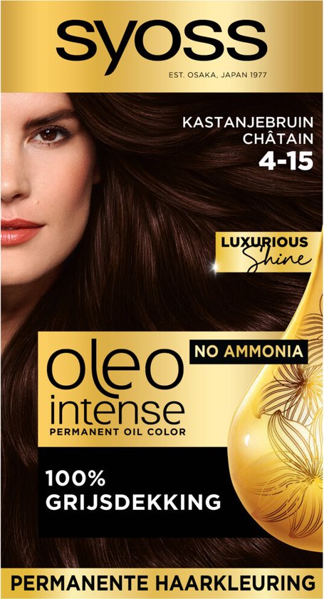 SYOSS Color Oleo Intense 4-15 Kastanienbraune Haarfarbe