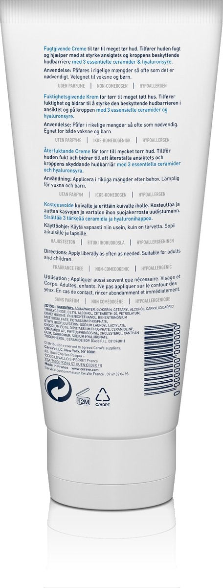 CeraVe - Moisturizing Cream - voor droge tot zeer droge huid - 177ml