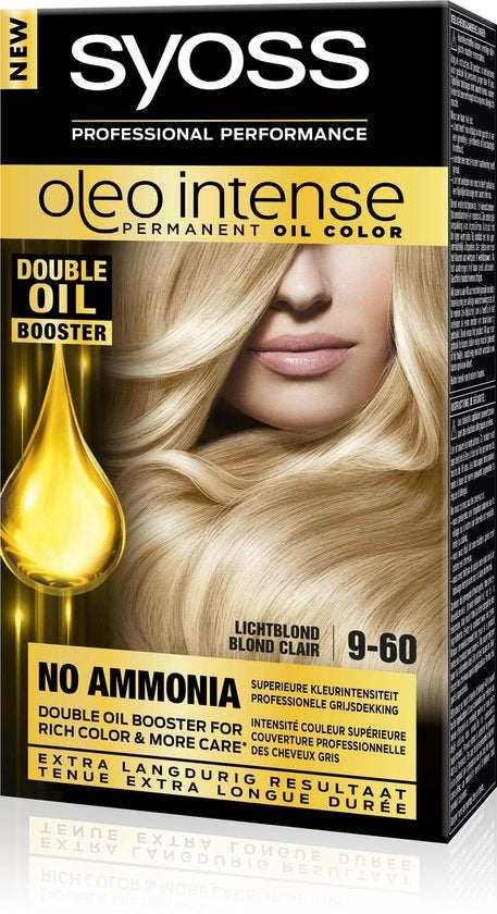 SYOSS Color Oleo Intense 9-60 Hellblonde Haarfarbe – Verpackung beschädigt