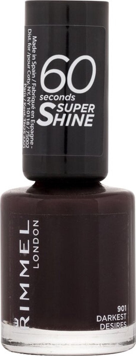 Rimmel 60 Seconds Super Shine Nail Polish - 901 Darkest Desires