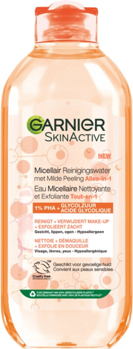 Garnier SkinActive Mizellen-Reinigungswasser mit mildem Peeling All-in-1 400 ml