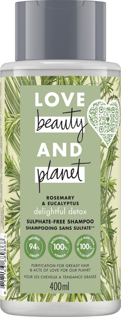 Love Beauty and Planet Rosemary & Eucalyptus Delightful Detox Shampoo - 400 ml