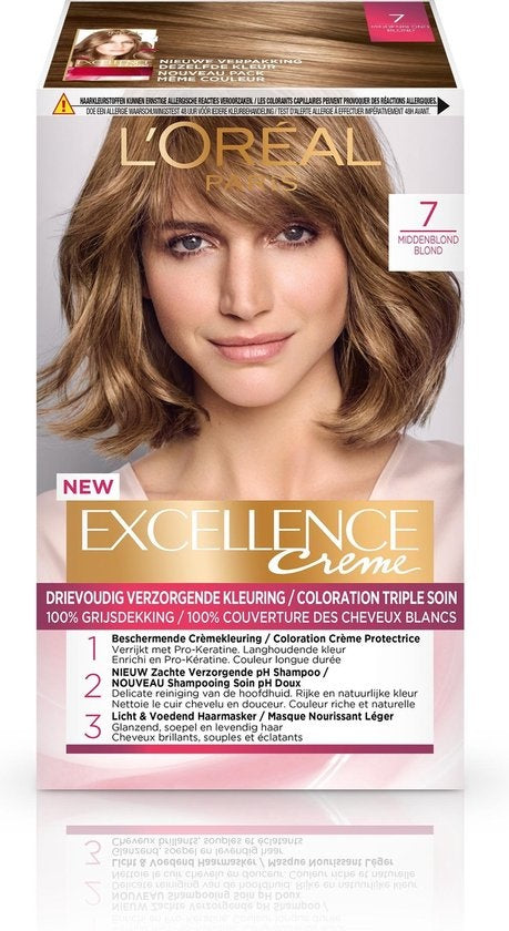 Excellence Crème Haarverf - 7 Middenblond