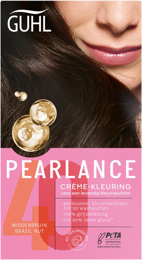 GUHL PEARLANCE INTENSIEVE CRÈME-KLEURING 40 MIDDENBRUIN - Beschadigde verpakking