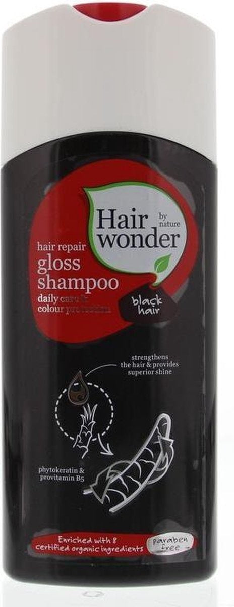 Hennaplus Hairwonder Gloss Black – 200 ml – Shampoo