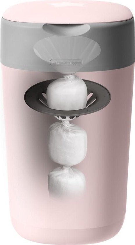 Tommee Tippee Twist &amp; Click Diaper Pail - Sangenic Tec - Pink