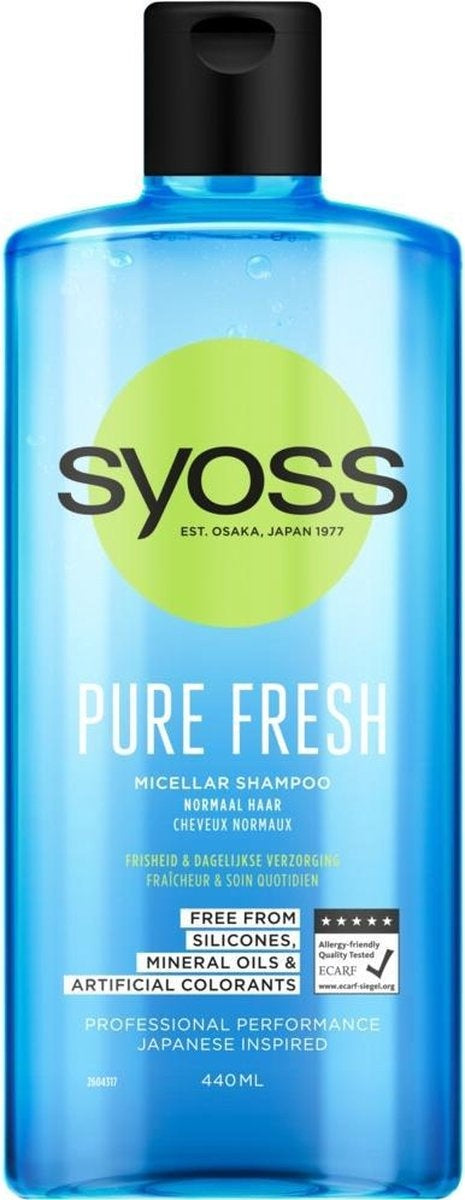 Syoss Pure Fresh Micellar Shampoo - 440 ml