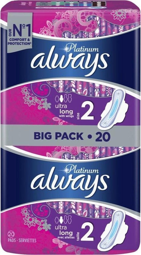 Always Damenbinden Platinum Ultra Long 20 Stück