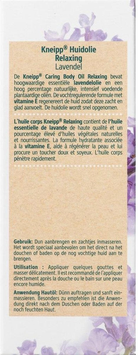 Kneipp Relaxing - Skin oil 100ml - Packaging damaged