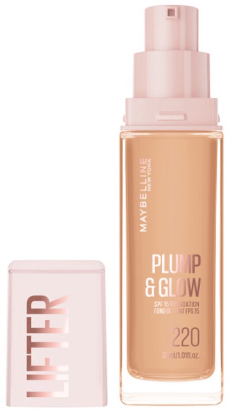 Maybelline Lifter Plump & Glow Foundation 220 - 30 ml - Beschadigde Verpakking