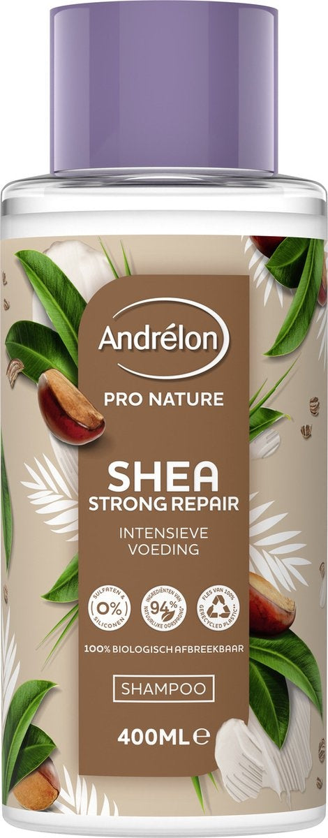 Andrélon Pro Nature Shea Strong Repair Shampoo 400 ml