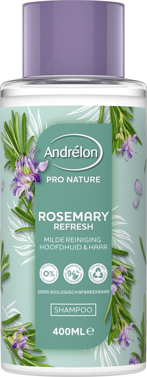 Andrélon Pro Nature Rosemary Refresh Shampoo 400 ml