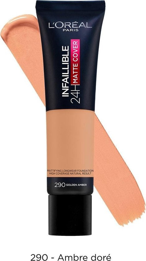 L'Oréal Paris Infaillible 24H Matte Cover Foundation - 290 Ambre Doré '35 ml