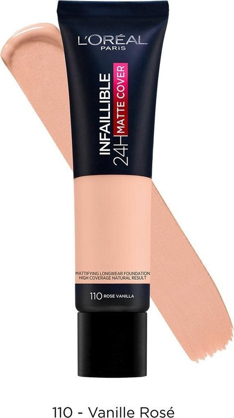 L'Oréal Paris Infaillible 24H Matte Cover Foundation - 110 Vanilla Rosé '35 ml