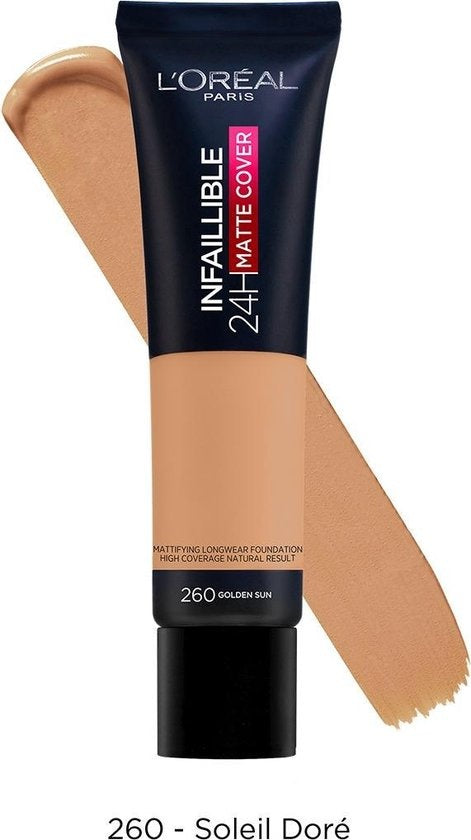 L'Oréal Paris Infaillible 24H Matte Cover Foundation - 260 Soleil Doré '35 ml