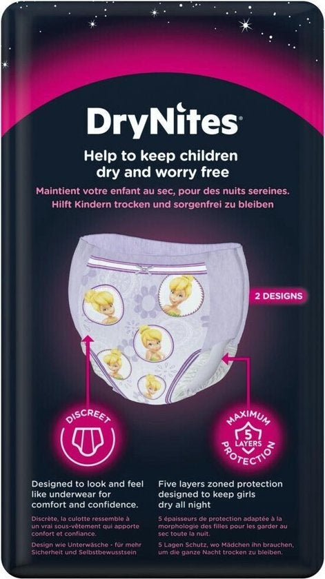 Drynites Diaper Pants Girl - 4 to 7 years - Absorbent pants