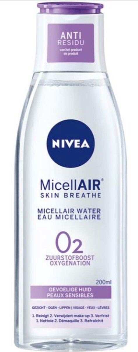 NIVEA Micellar Water Sensitive Skin Anti Reidue – 200 ml