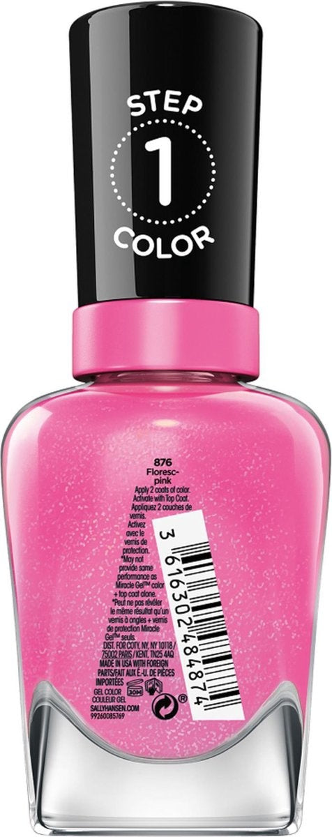 Sally Hansen Miracle Gel Nagellak - 876 Floresc Pink